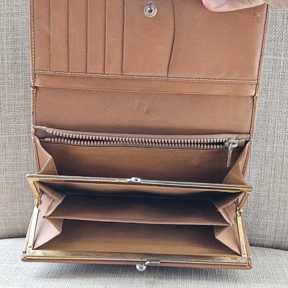 CELINE Paris Card Holder Wallet Macadam Long Clutch Purse Bag Made in Italy auth - Picture 7 of 15